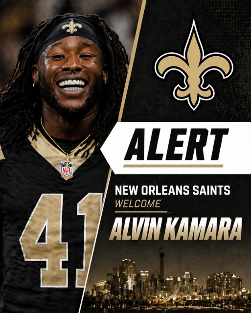 BREAKING: NFL Insider Adam Schefter Has Confirmed That Star Running Back Alvin Kamara Is Heading to the New Orleans Saints