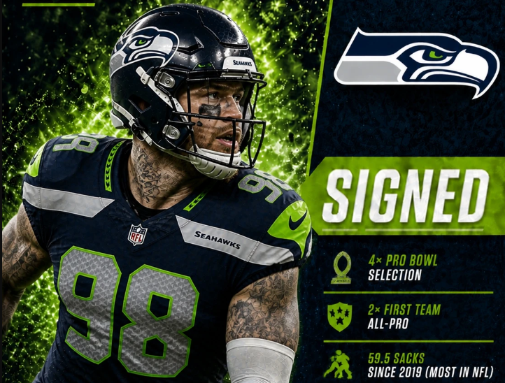 Adam Schefter Confirms Seahawks Closing In on 12-Sack Force in $13 Million Trade