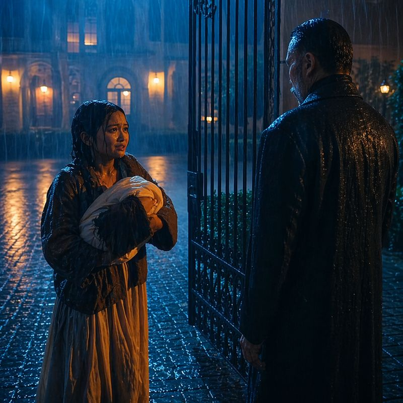 30USPH “The little girl only asked for some bread… but what was on her neck left the wealthy man speechless: ‘My child…?’”