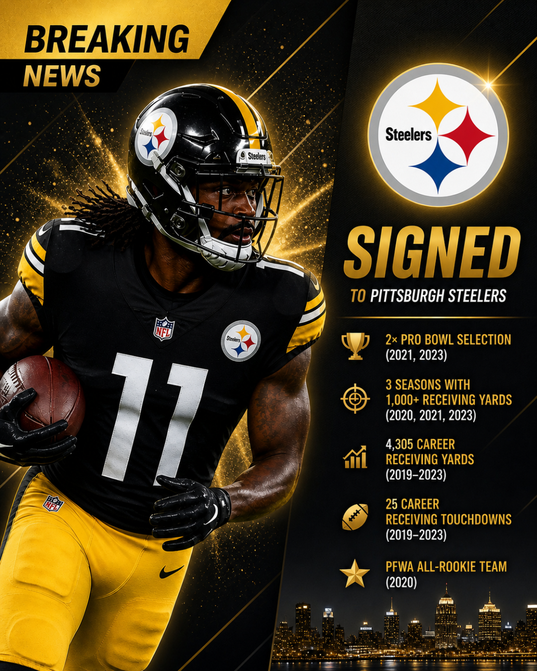 BREAKING: Adam Schefter Confirms Steelers Finalizing Blockbuster $24 Million Deal for All-Pro Wideout