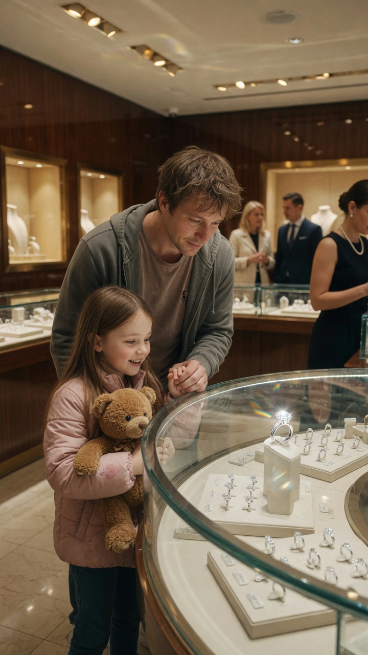 The Saleswoman Mocked a Poor Father in a Jewelry Store… Until She Learned His Daughter Owned Everything