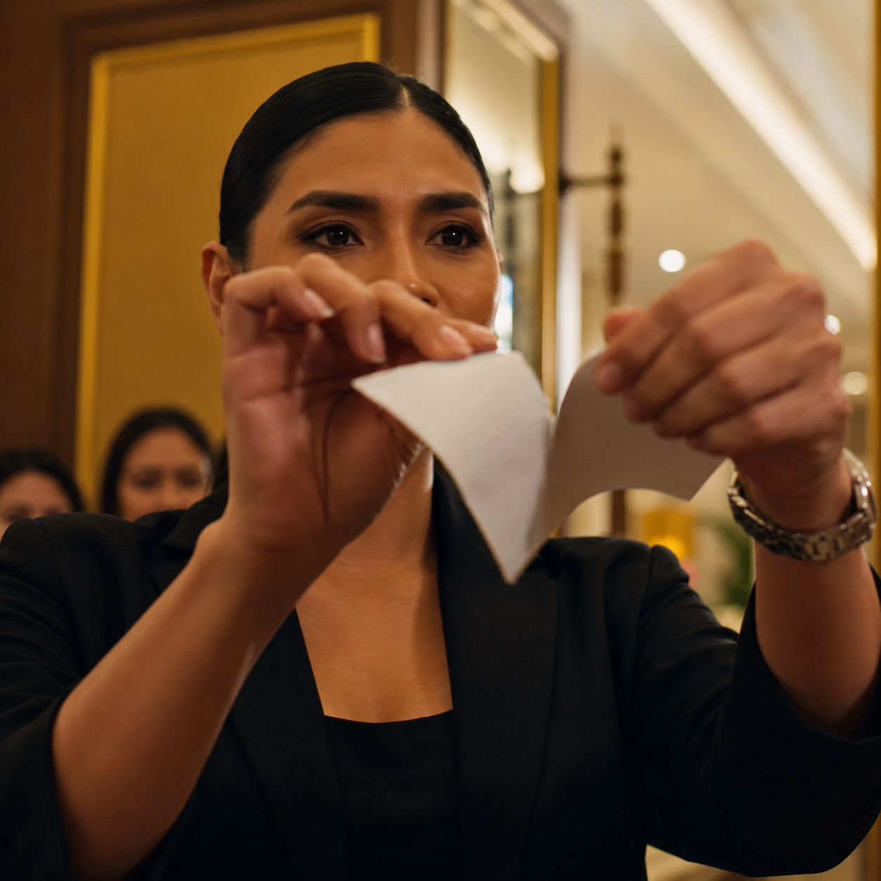 35USPH She Tore the Invitation in Front of Everyone… Then the General Director Called Her “Ma’am”