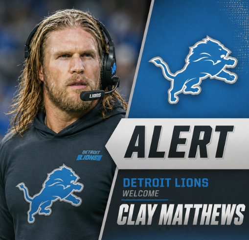 Legendary Clay Matthews Joins the Detroit Lions in a New Role After Retirement — Lifetime Loyalty Commitment Earns Absolute Respect From the Detroit Community