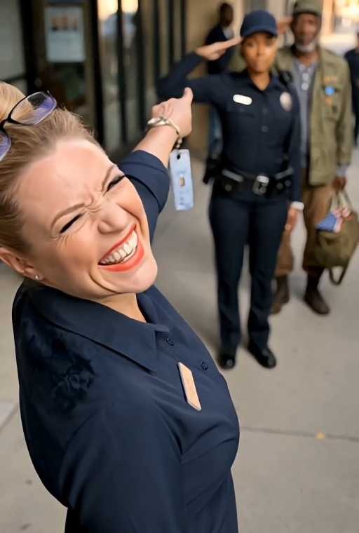 No One Understood Why 2 Female Cops Saluted a Filthy Black Homeless Man…Until They Saw the Medals