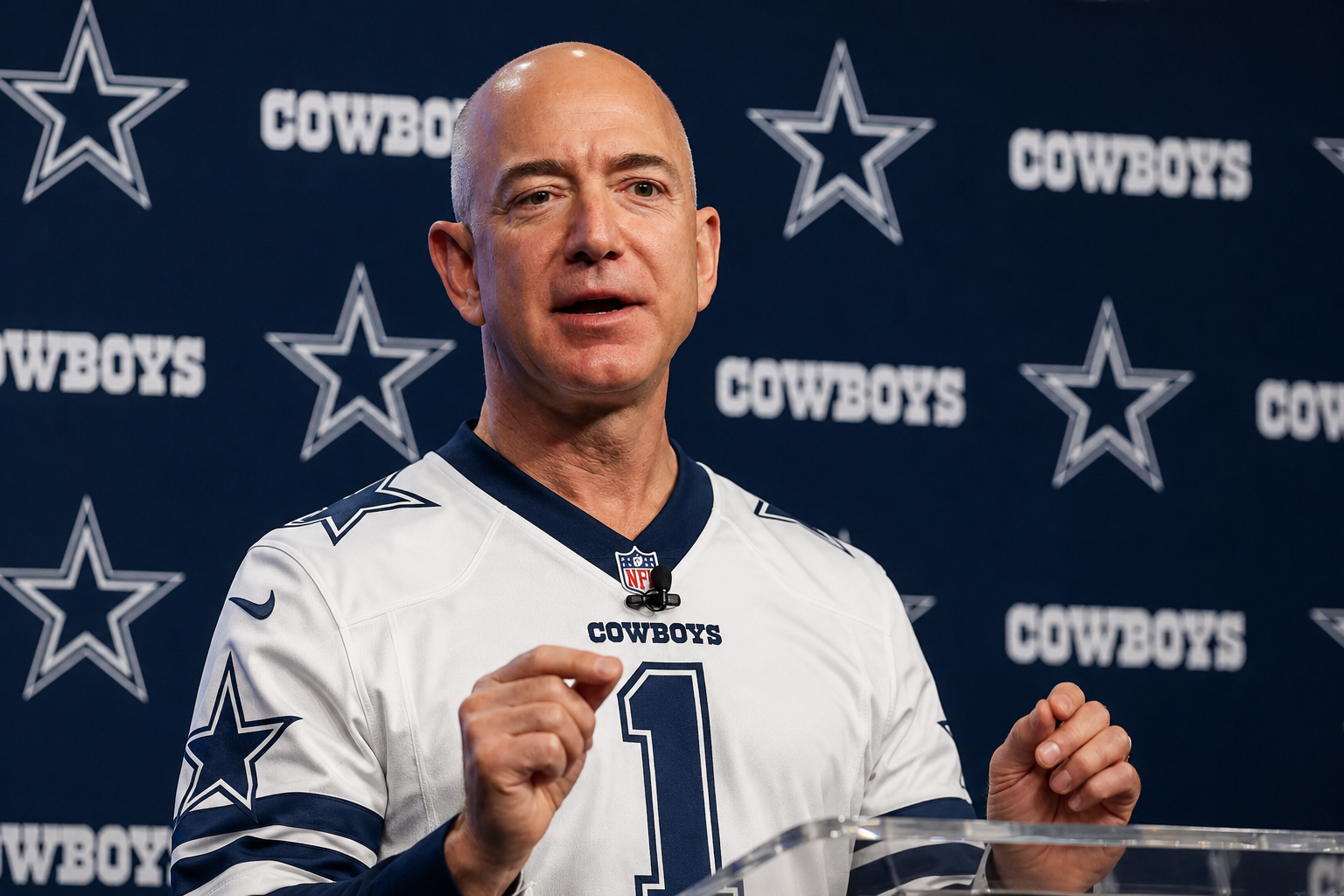 Just 12 Hours After Owner Jerry Jones Called an Emergency Late Night Meeting With Team Executives, Billionaire Jeff Bezos Suddenly Appeared — What Was Announced Wednesday Morning Left the Dallas Community Far From Happy