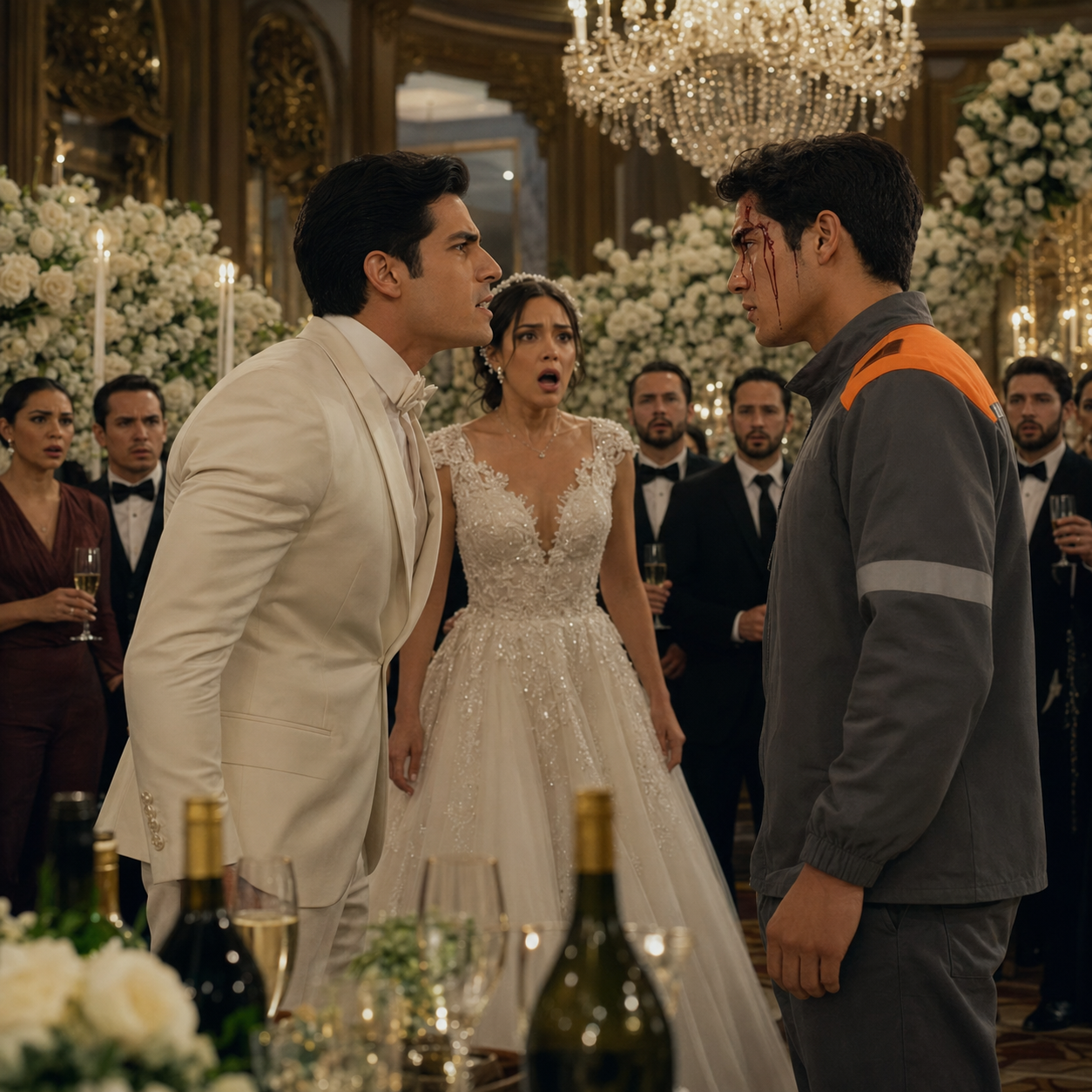 3H El Novio Golpeó al Repartidor con una Botella… Pero Una Llamada Destruyó Toda la Boda