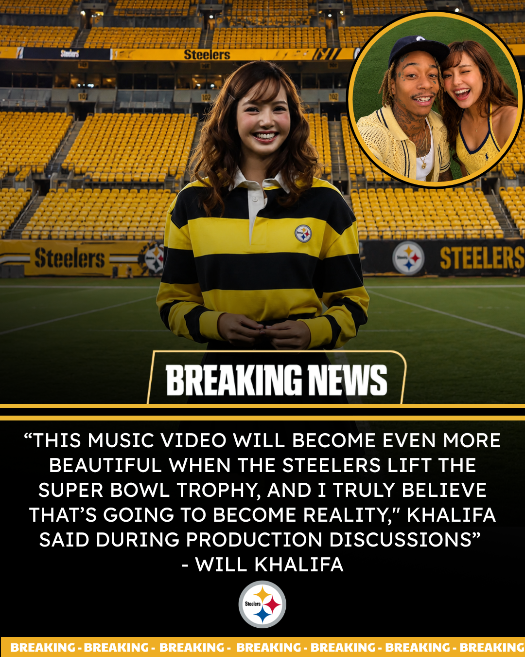 Asian music superstar will perform alongside Wiz Khalifa at Acrisure Stadium - Fans were thrilled that Wiz Khalifa would be remaking and filming a new version of the classic song long associated with the Steelers throughout the entire season