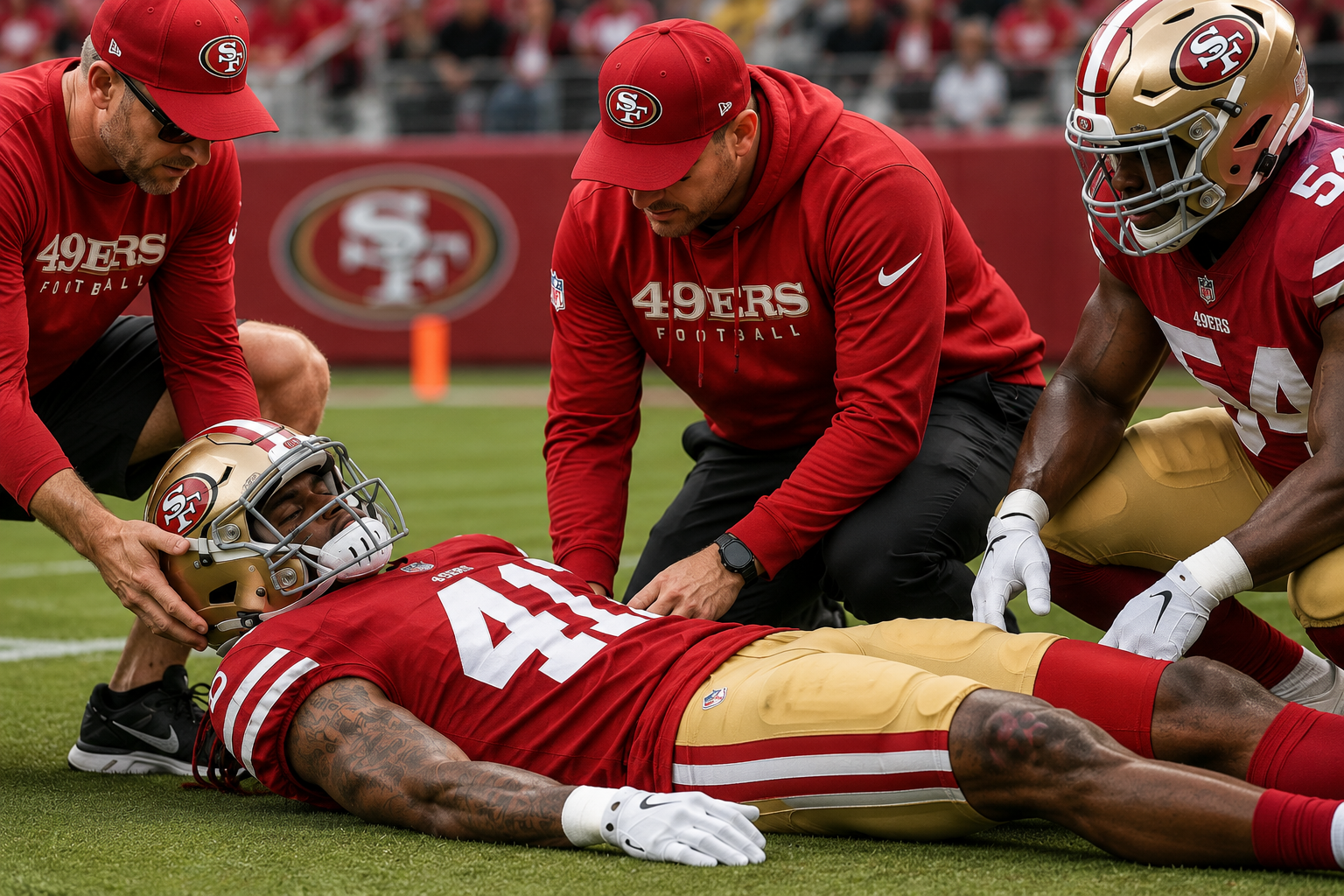 Under Brutal Heat And Intense Conditioning Drills During San Francisco 49ers OTAs, Panic Reportedly Erupted Monday Morning After A Rookie Cornerback Suddenly Collapsed Unconscious On The Practice Field