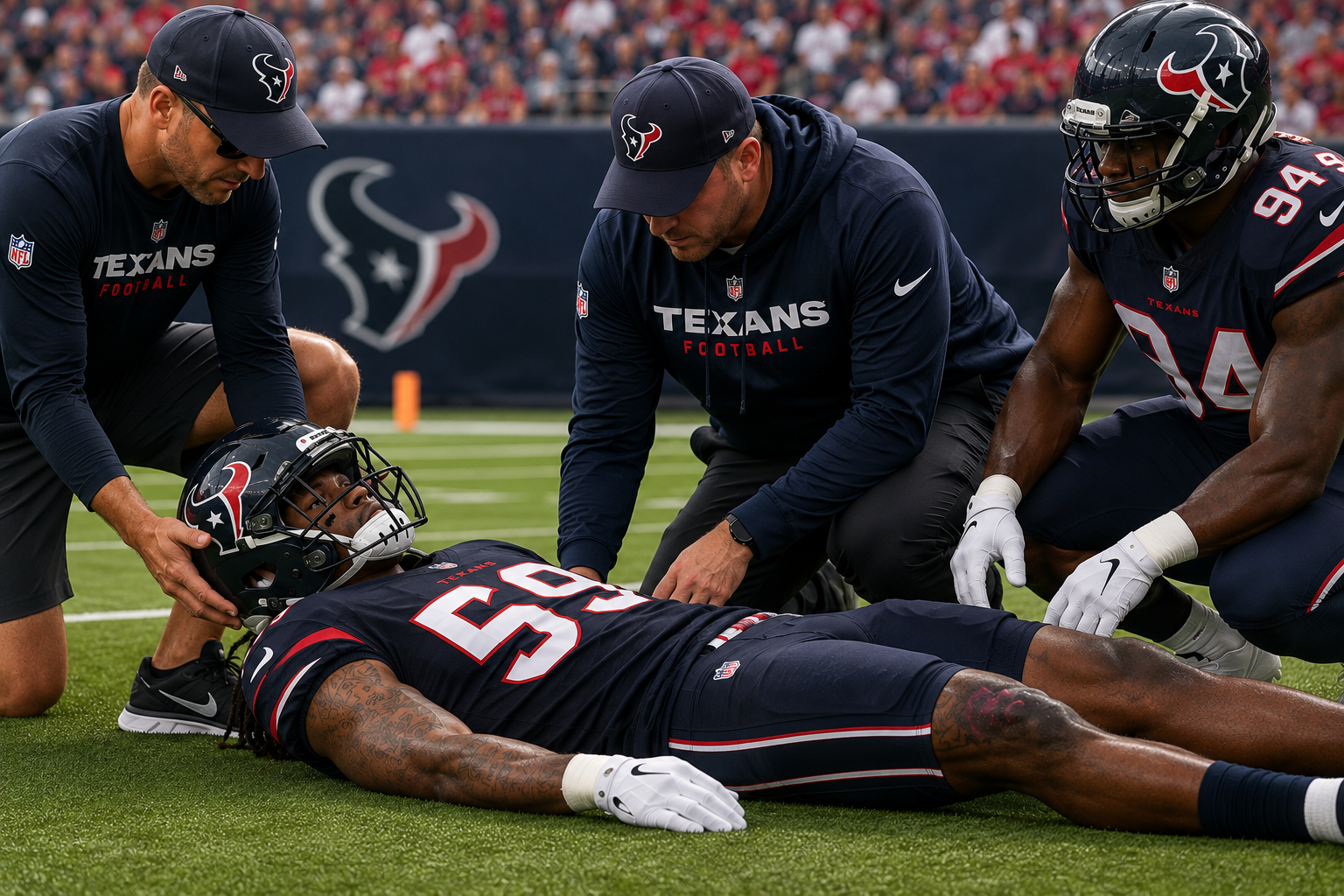 Under Brutal Heat And Intense Conditioning Drills During Houston Texans OTAs, Panic Reportedly Erupted Monday Morning After A Rookie Linebacker Suddenly Collapsed Unconscious On The Practice Field