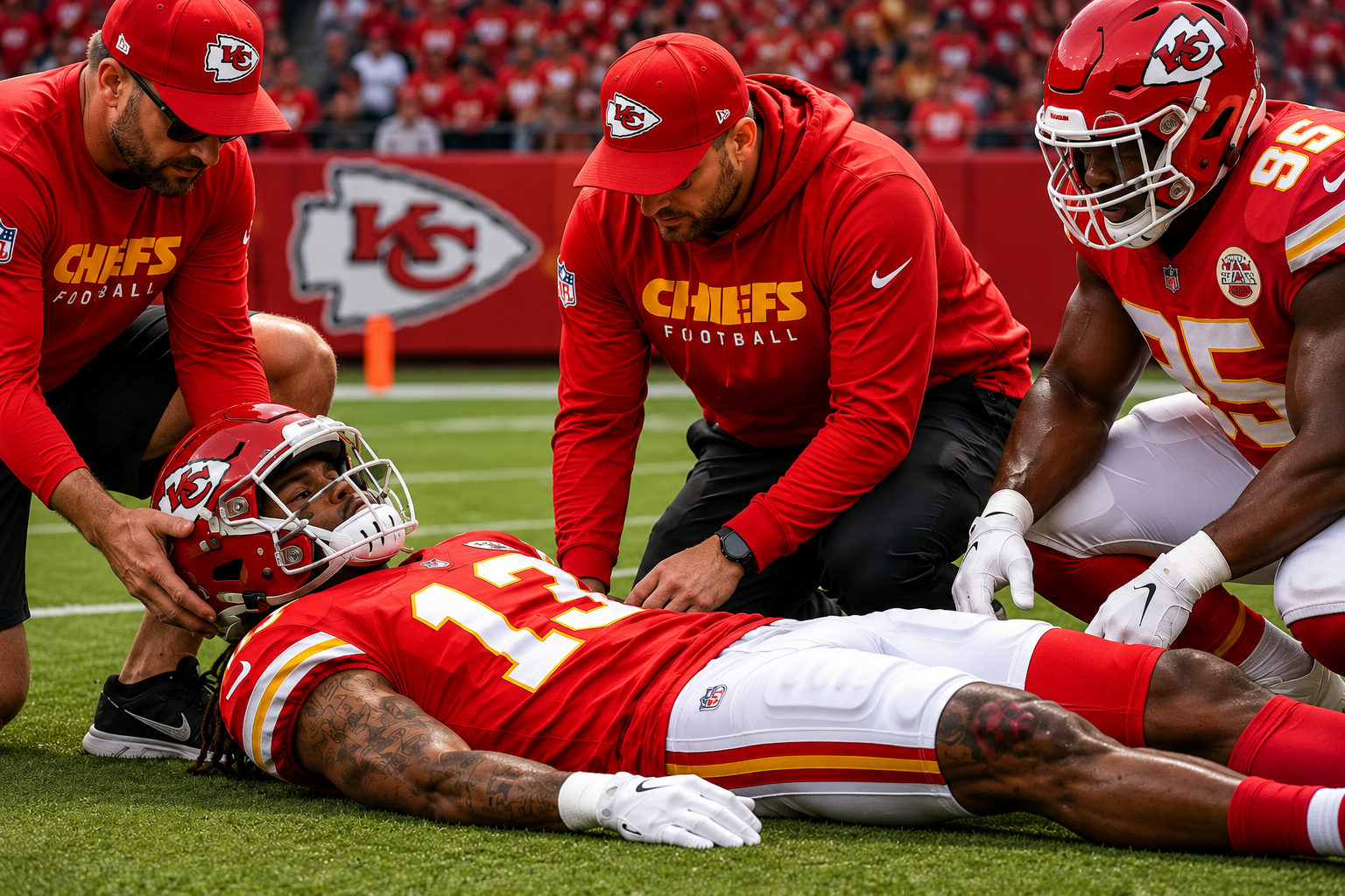 Under Brutal Heat And Intense Conditioning Drills During Kansas City Chiefs OTAs, Panic Reportedly Erupted Monday Morning After A Rookie Cornerback Suddenly Collapsed Unconscious On The Practice Field