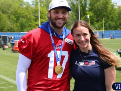 Superstar Josh Allen Unexpectedly Stops Practice to Meet U.S. Olympic Gold Medalist — What Happened Next Left Bills Mafia Deeply Moved