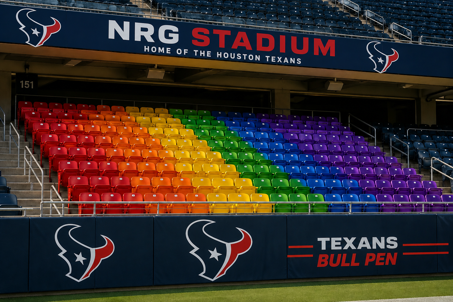 Texans Chairman Cal McNair Approves Rainbow Seating Section at NRG Stadium for Pride Month