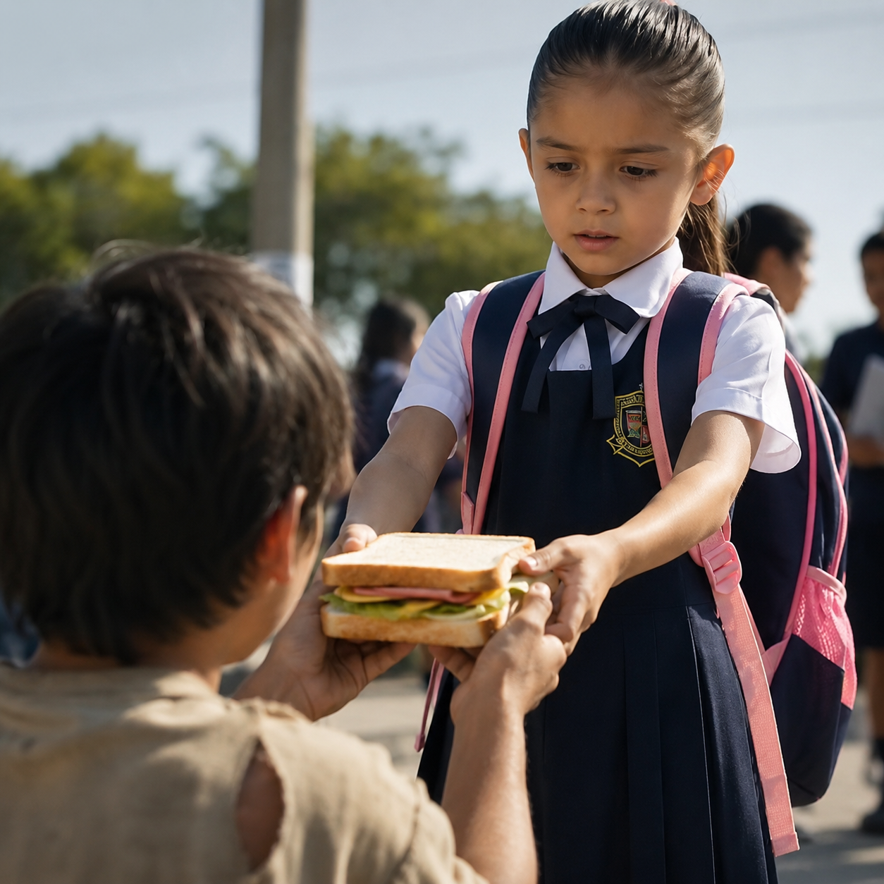 74USPH A Poor Boy Lost His Only Sandwich… But What Happened Next Left Everyone Speechless!