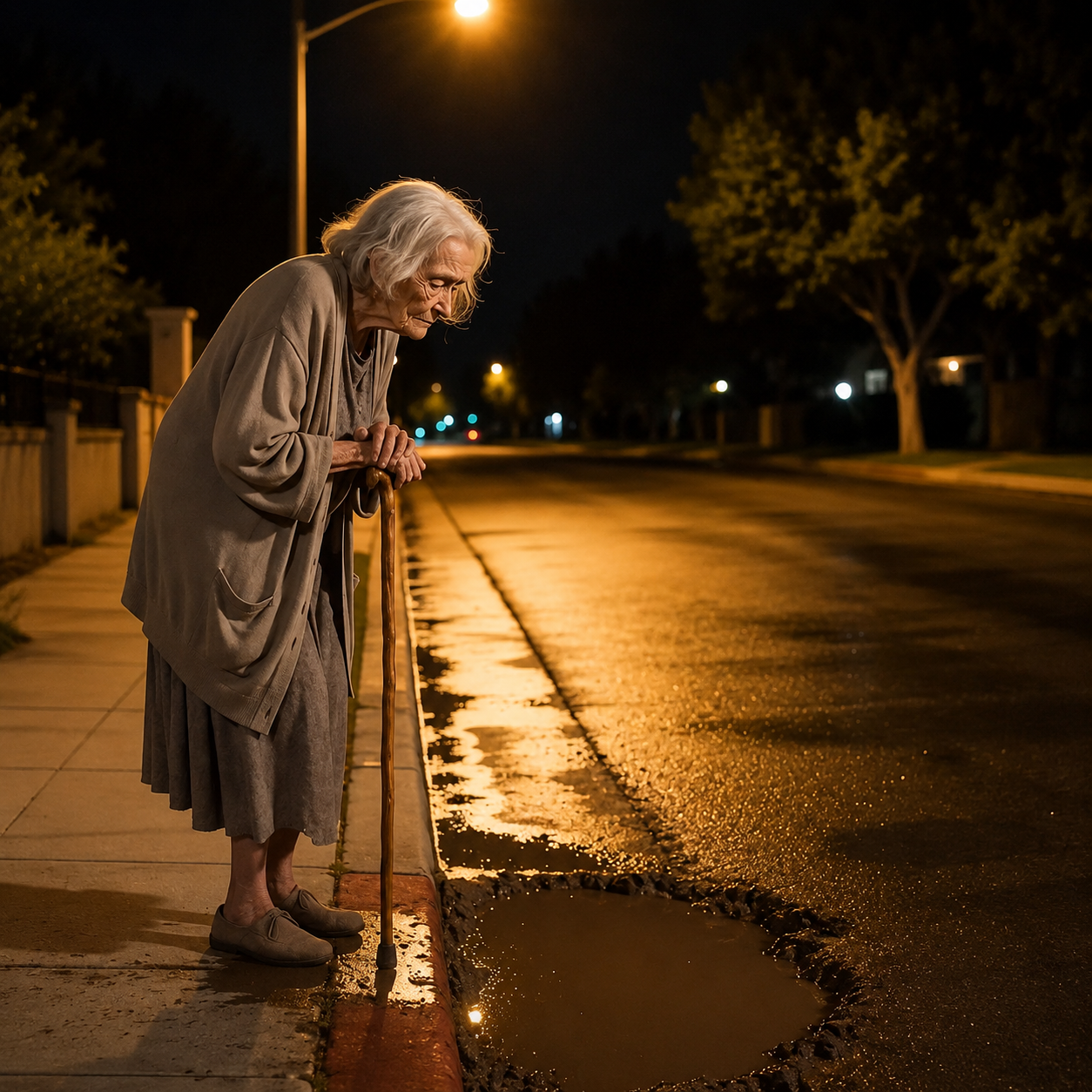 36T A Rich Girl Splashed Mud on a Poor Old Woman… Not Knowing She Was the Biker King’s Mother!