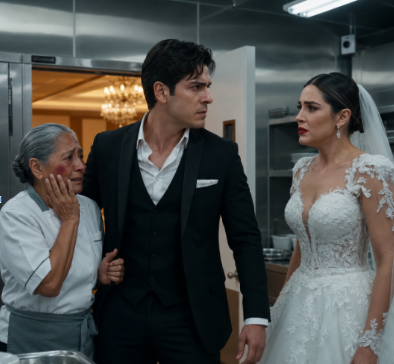 008MX La novia humilló y golpeó a la anciana cocinera frente a todos… sin imaginar que era la madre del novio y que su boda terminaría esa misma noche.