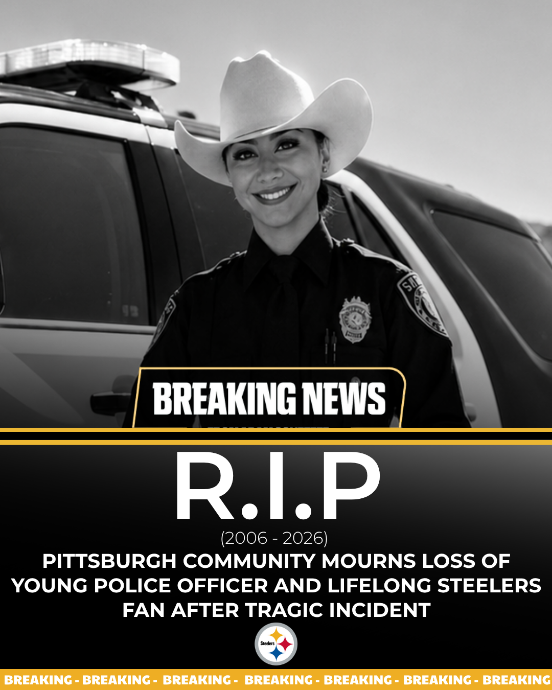 Pittsburgh Community Mourns Loss of Young Police Officer and Lifelong Steelers Fan After Tragic Incident