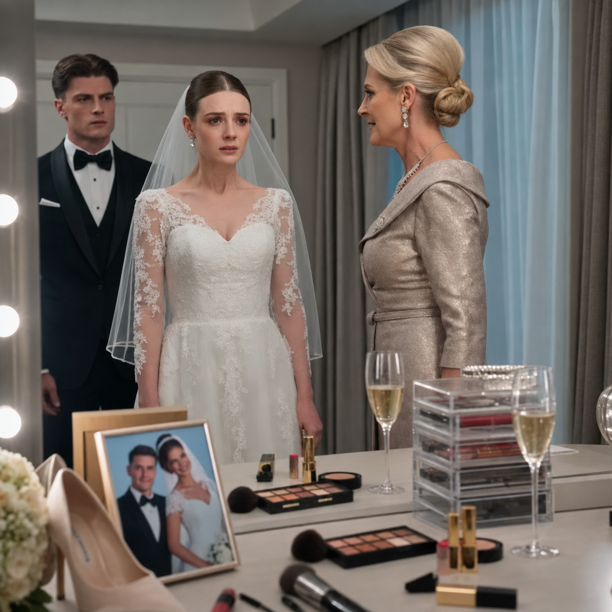 42T Mother-in-Law Shoved the Bride Into a Mirror… Then One Phone Call Destroyed Everything!