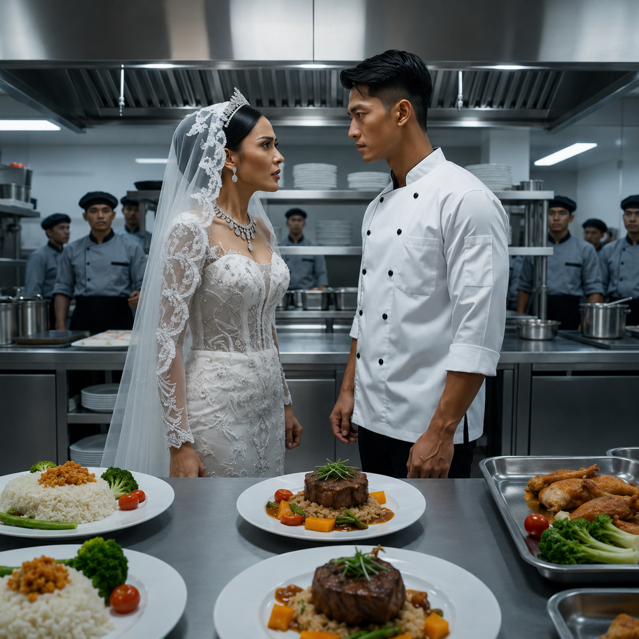 140D Pengantin Kaya Melempar Makanan ke Koki… Tanpa Tahu Dialah Pemilik Hotel Mewah Itu!