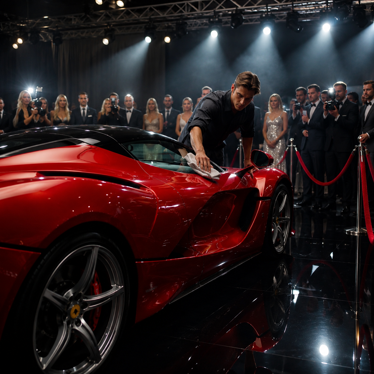 43T She Humiliated the Young Man Cleaning the Supercar… Then Discovered He Owned the Brand