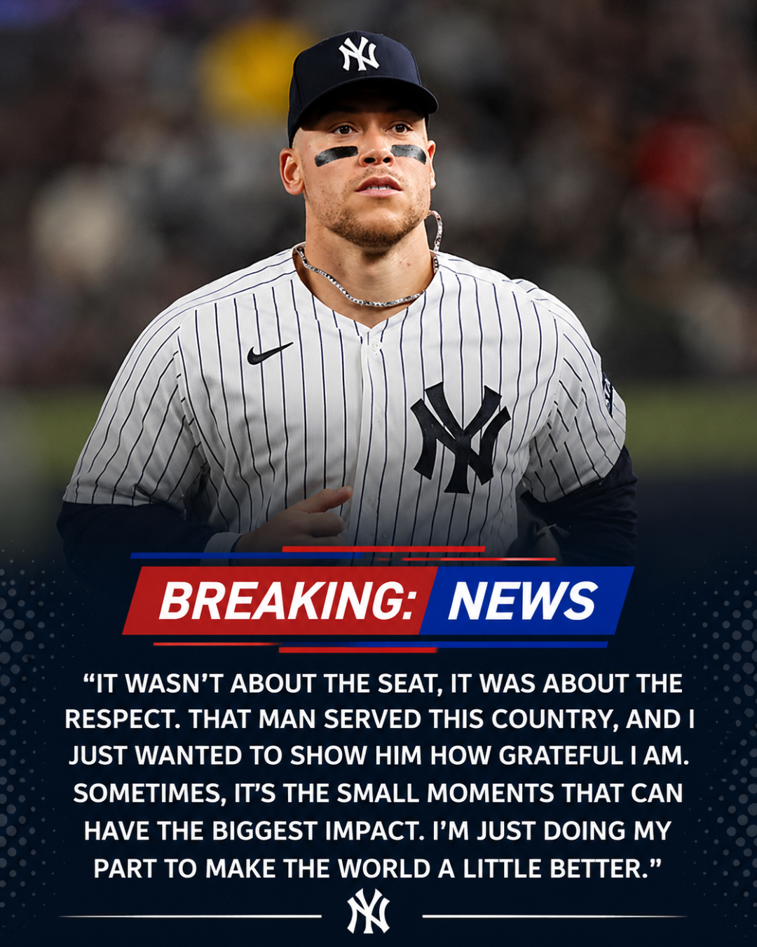 Aaron Judge’s Quiet Gesture Shows Why He Is the Heart of the Yankees