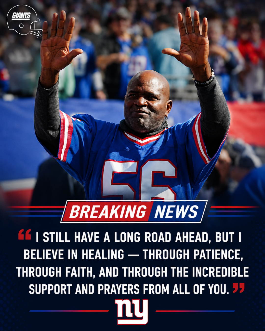 🚨 GOOD NEWS: New York Giants legend Lawrence Taylor has delivered the health update fans were praying for.