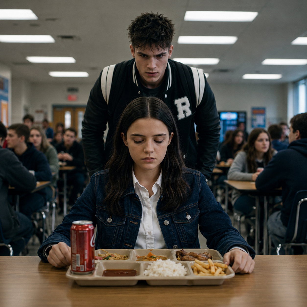 47T He Smashed the Quiet Girl’s Face Into Her Lunch Tray… Seconds Later, the Whole Cafeteria Feared Her