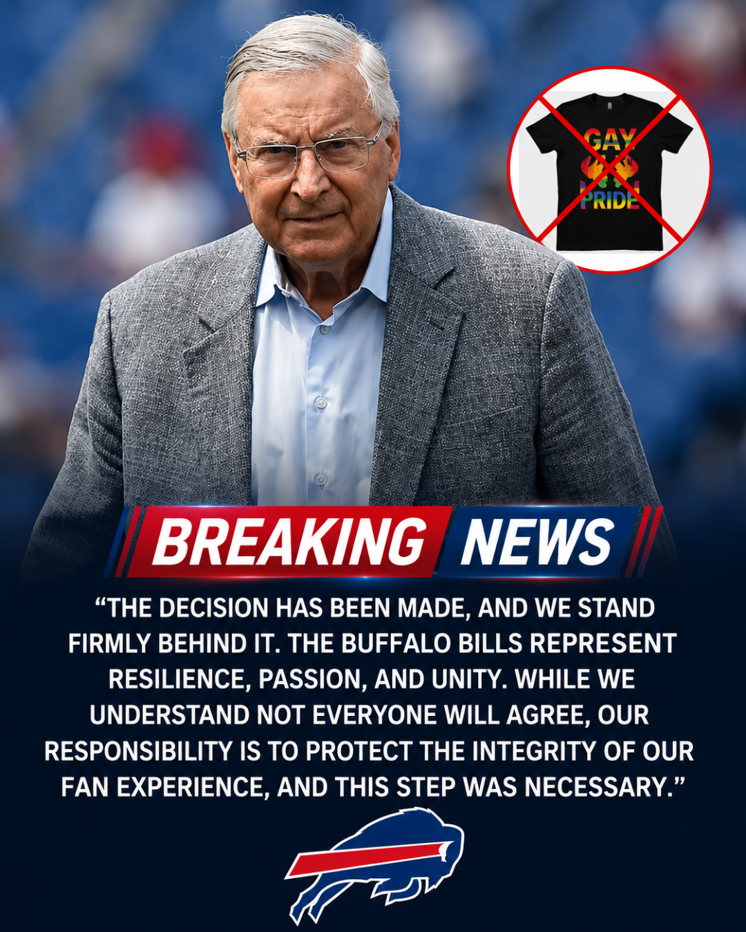 Buffalo Bills Spark Major Controversy After Decision Regarding Merchandise at Highmark Stadium