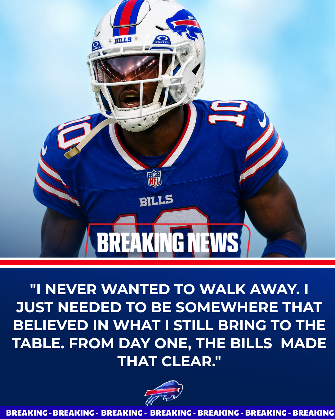 48 Hours After Buffalo Walked Away From Extension Talks, a 7-Time Pro Bowl WR Finds a New Home — And Bills Fans Won’t Believe Who’s Arriving….