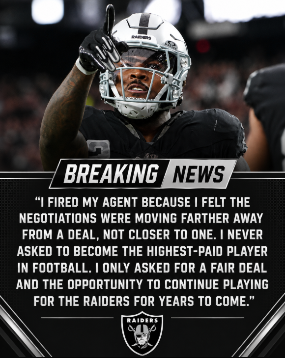 BREAKING: Raiders Star Fires Agent After Contract Demands Stall Extension Talks