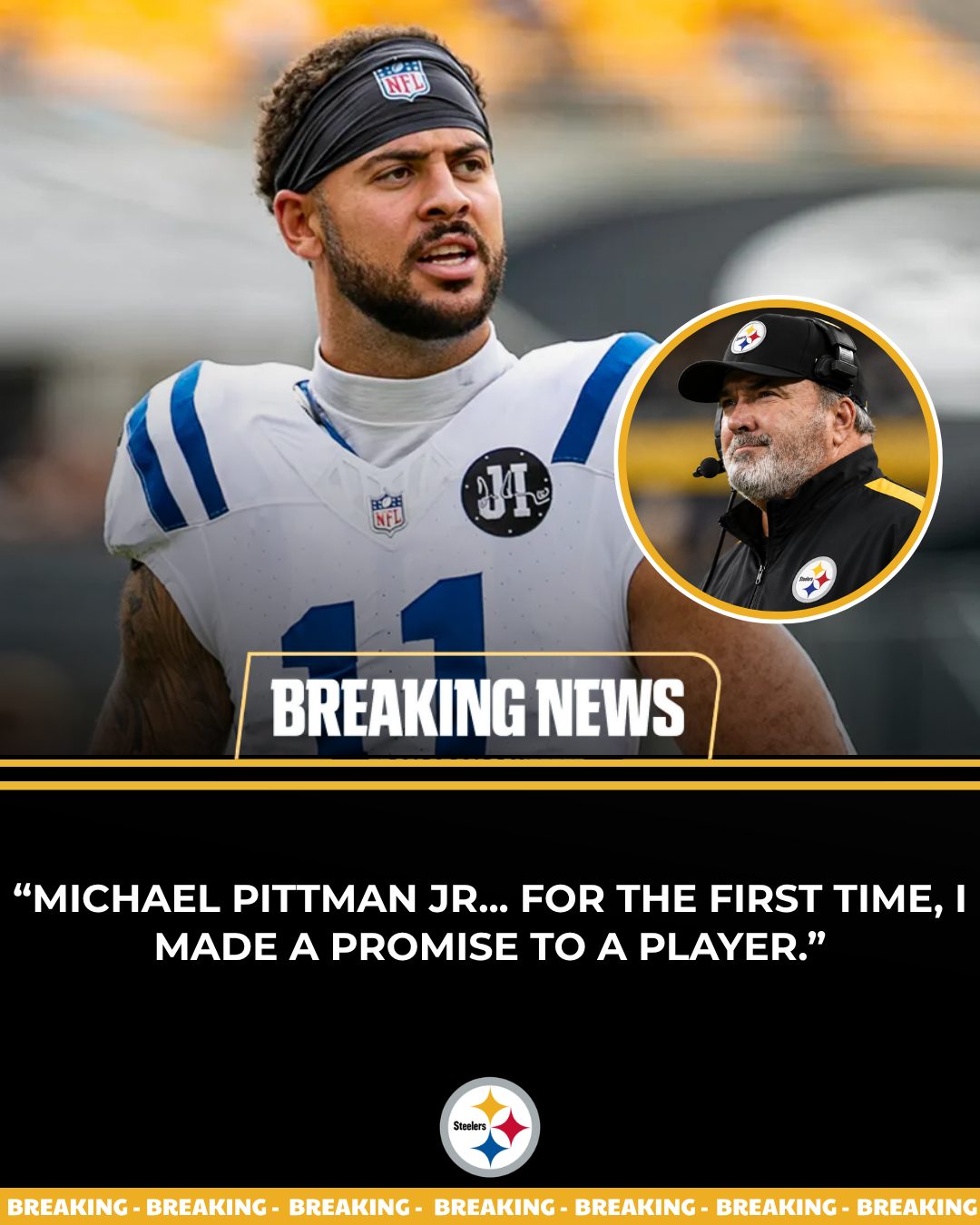 How the Steelers Convinced Michael Pittman Jr. to Leave the Colts: The Promise Mike McCarthy Had Never Made Before
