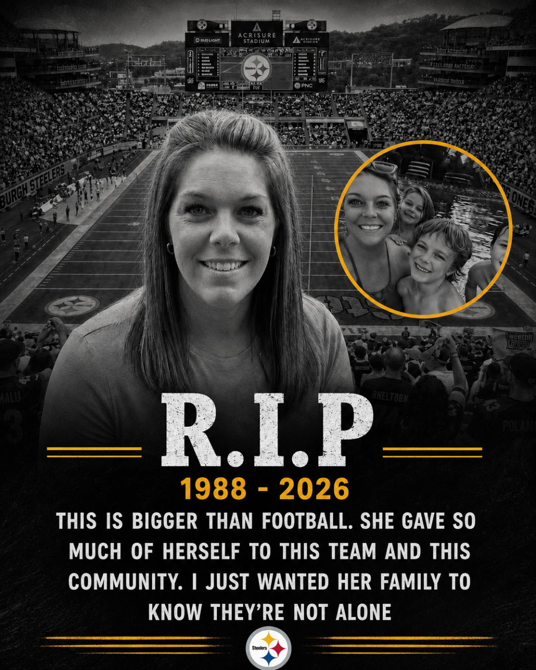 Pittsburgh fans mourn beloved field reporter after tragic accident while Steelers star speaks out in support