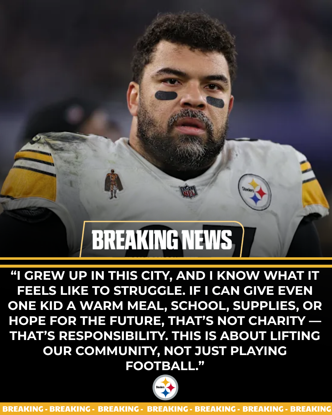 Cam Heyward Donates $1.8 Million to Children in Pittsburgh — Fans Call It the Act of a True Leader.