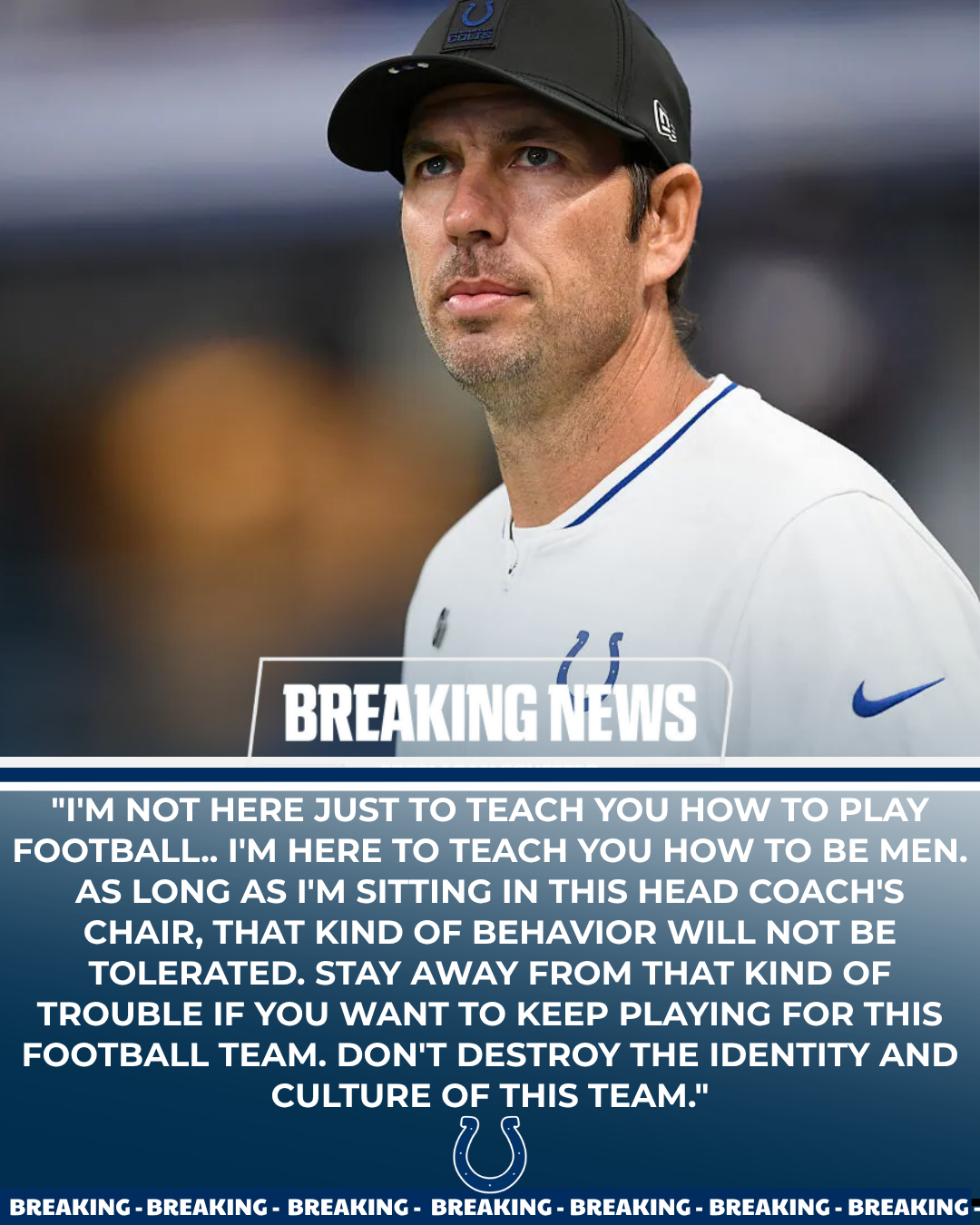 Indianapolis Colts Release Rookie After Serious from FiFa World cup Gambling Losses Allegedly Forced Him to Sell All His Assets — HC Shane Steichen Sends Strong Message About the “Colts Standard” in Indianapolis