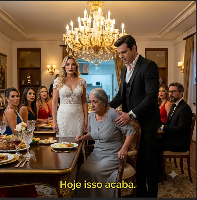 54BZ Ela mandou a velha comer no chão da cozinha…
