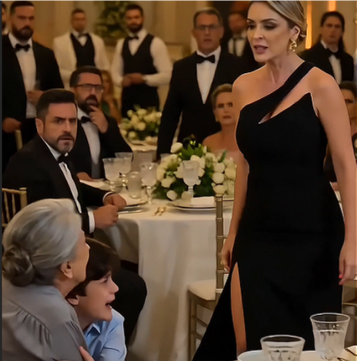 53BZD Ela expulsou uma idosa da mesa dos convidados… Sem saber que era a mãe do homem mais poderoso do salão.