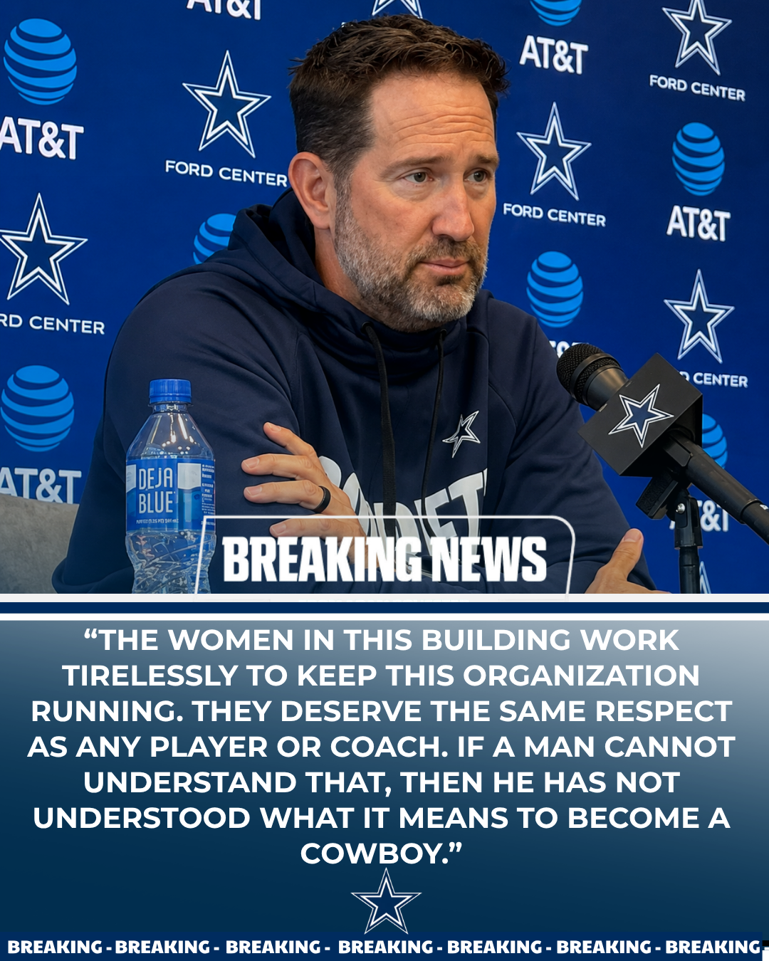 Cowboys Release Rookie After Disrespectful Incident Involving Elderly Female Janitor — Brian Schottenheimer Sends Powerful Message About “Respect Culture” in Dallas
