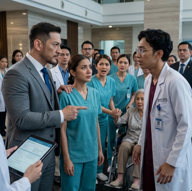 029TID-Dokter Itu Mempermalukan Seorang Perawat di Depan Semua Orang… Tak Disangka, Pemilik Rumah Sakit Datang dan Memanggilnya “Tunanganku”!