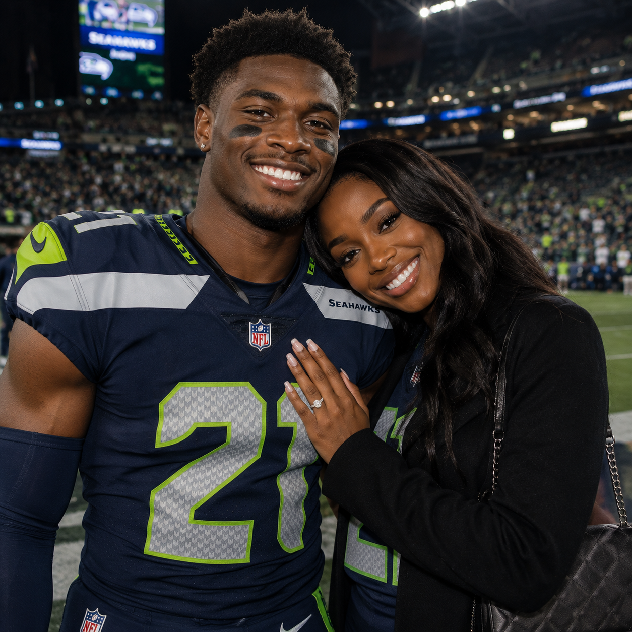 Seattle Seahawks Star Devon Witherspoon Addresses Engagement Backlash: “I See the Soul, Not the Color”