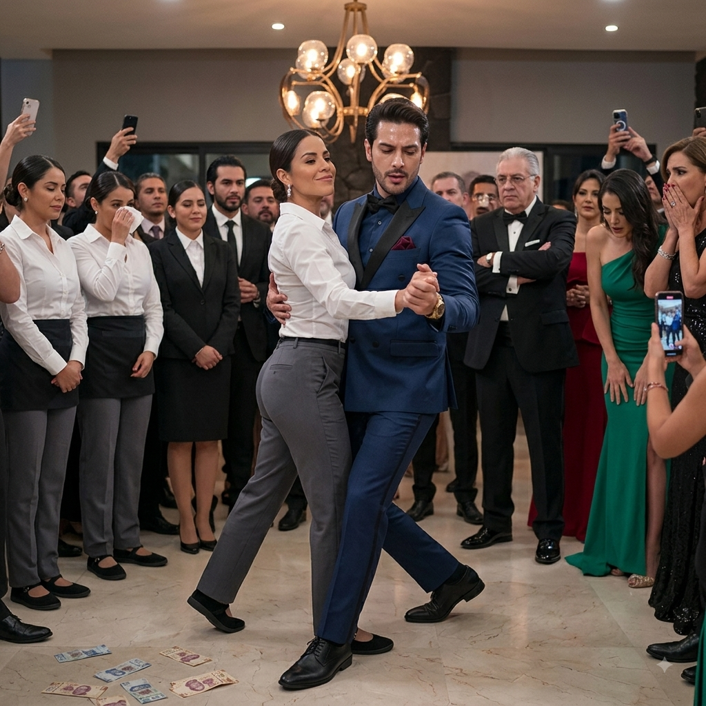 H27BZ Le arrojó dinero y la retó a bailar… segundos después ella regresó convertida en la mujer más elegante del salón