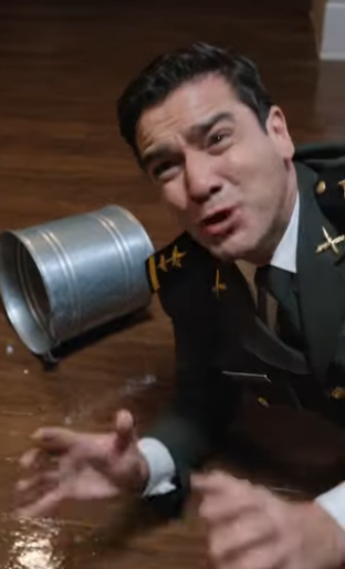 General's Daughter Gets Doused with Water 