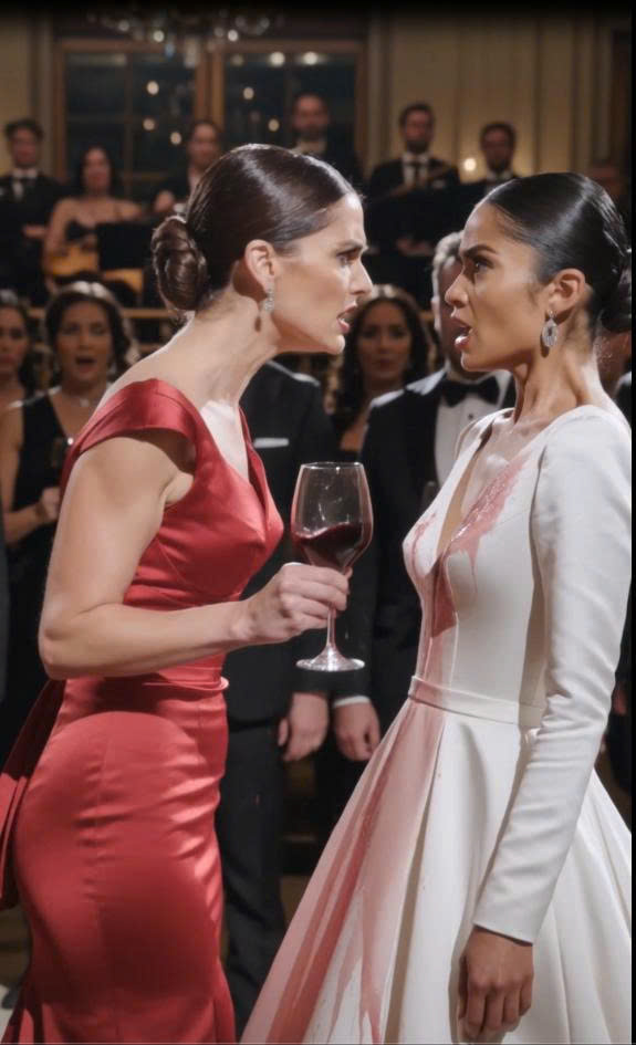 "She didn't come here to play! 🍷😱 The ultimate retaliation at the luxury party. Part 2 is out now! Who do you side with? 👇"