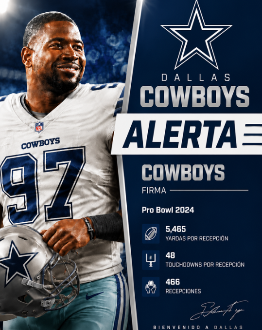 Los Dallas Cowboys firman a un ex TE Pro Bowl de 50 millones de dólares — Jugador que solo se perdió 6 partidos en 9 temporadas en la NFL; Brian Schottenheimer lo considera un “contrato de seguro” de alta calidad para Jake Ferguson
