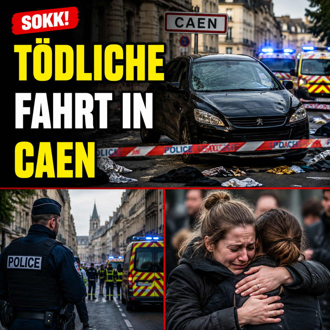 Neue Details aus Caen: Ermittler enthüllen, was hinter der tödlichen Fahrt steckt