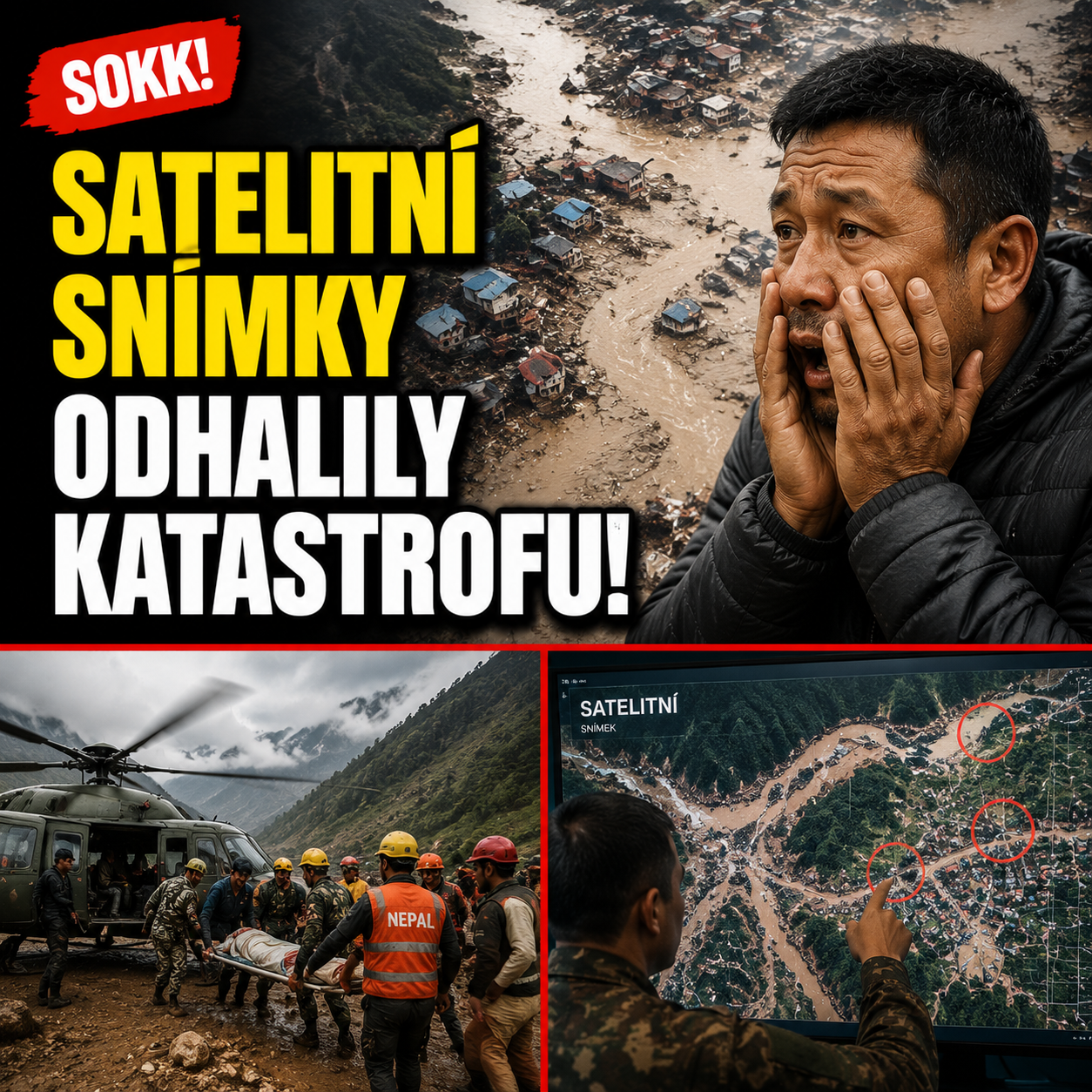 Satelitní snímky odhalily rozsah katastrofy v Nepálu – zničené oblasti šokují svět