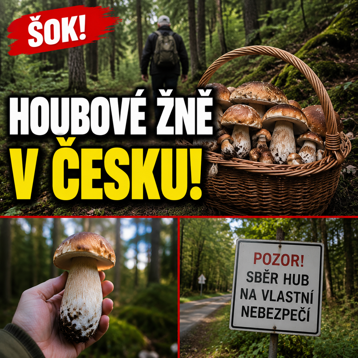 Nové údaje odhalily překvapivou změnu v českých lesích – houbaři hlásí nečekanou úrodu