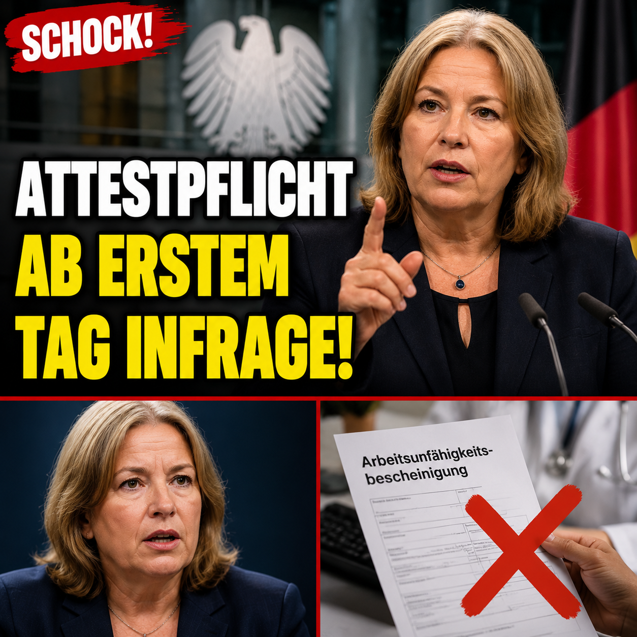 Neue Details zur Krankschreibung: Dokumente zeigen, warum die Attestpflicht ab dem ersten Tag diskutiert wird