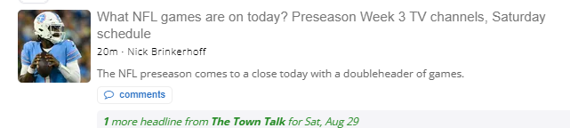 What NFL games are on today? Preseason Week 3 TV channels, Saturday schedule