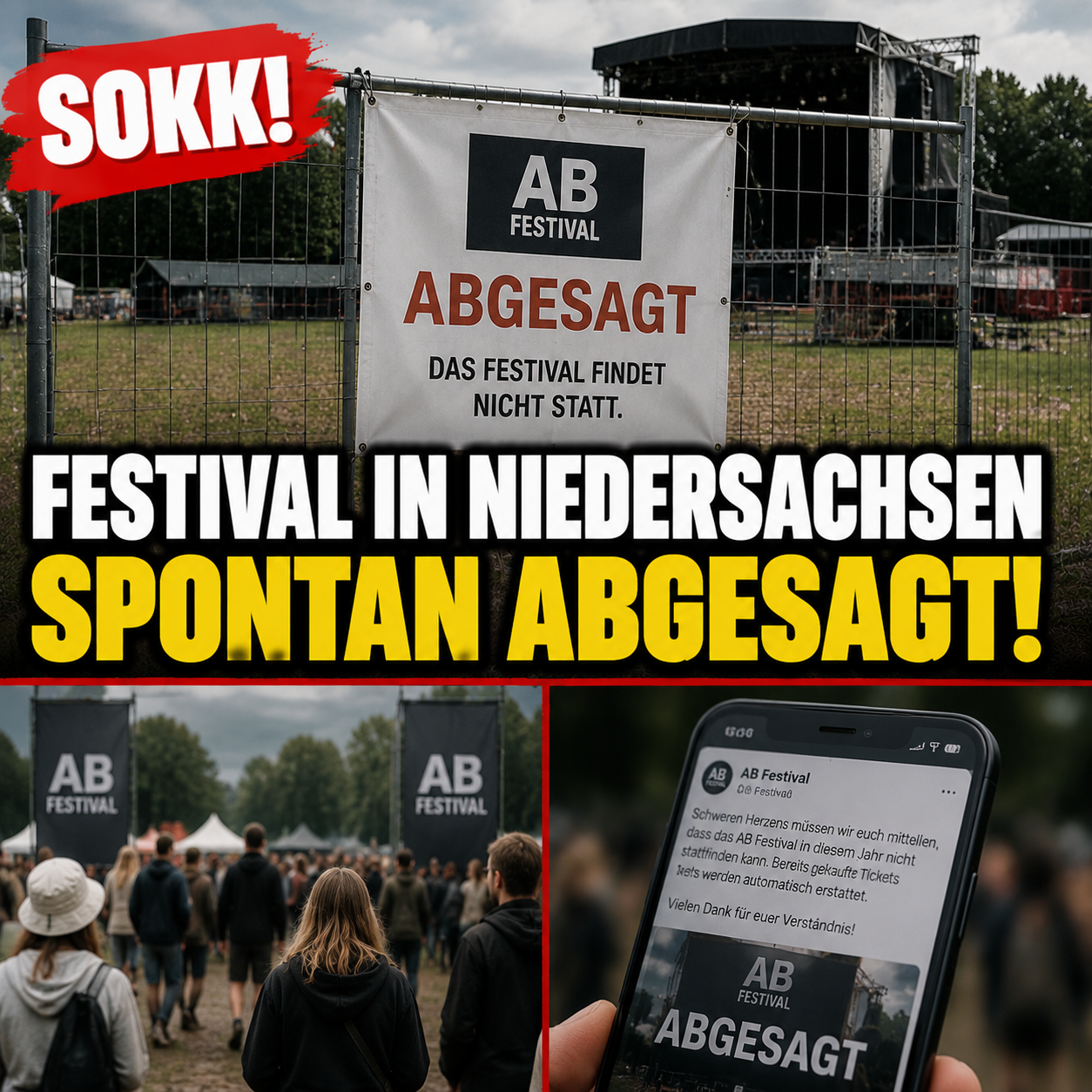 Veranstalter enthüllen die Gründe – Beliebtes Festival in Niedersachsen überraschend abgesagt