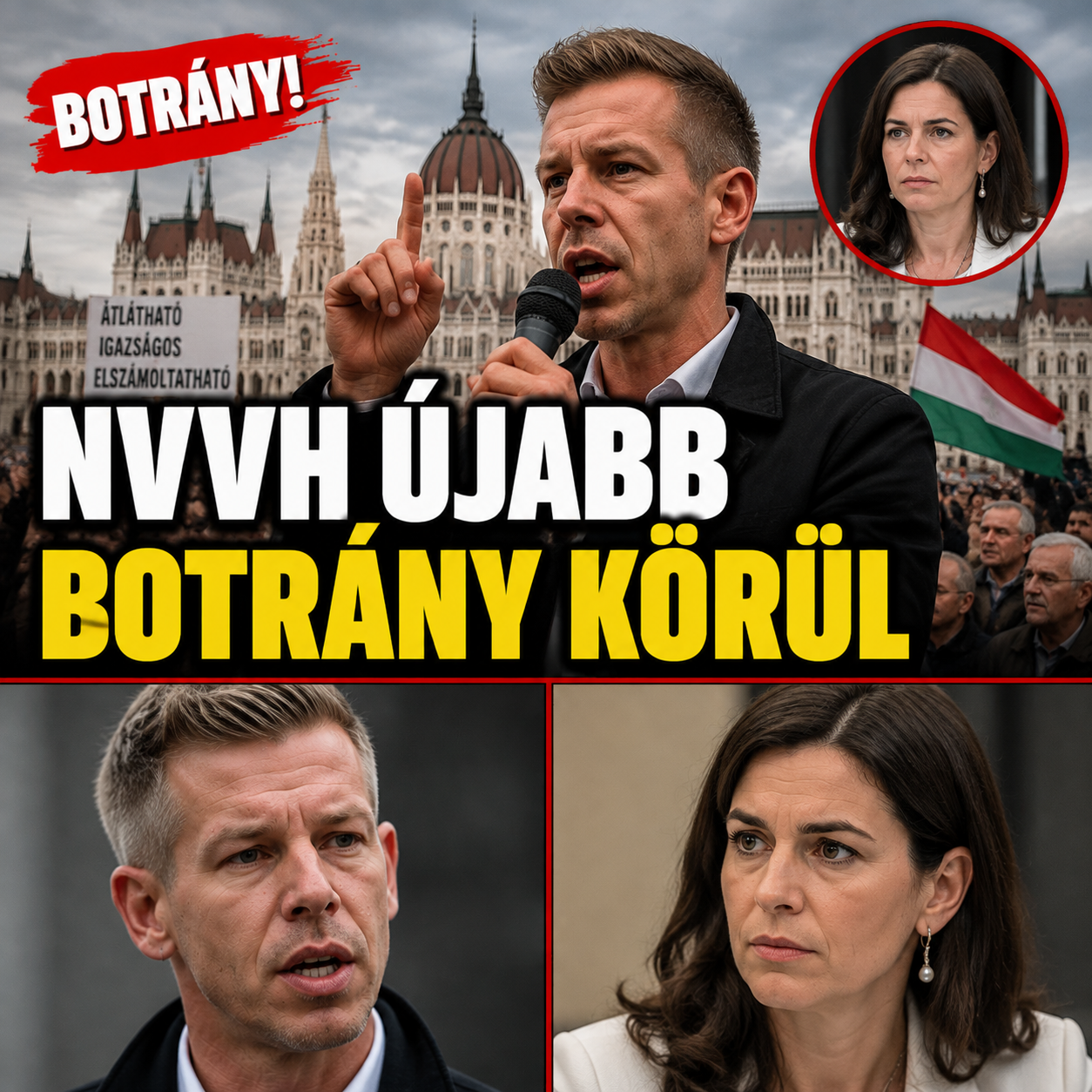 Új részletek kerültek elő az NVVH-vitáról – tüntetés és politikai konfliktus a Kossuth téren