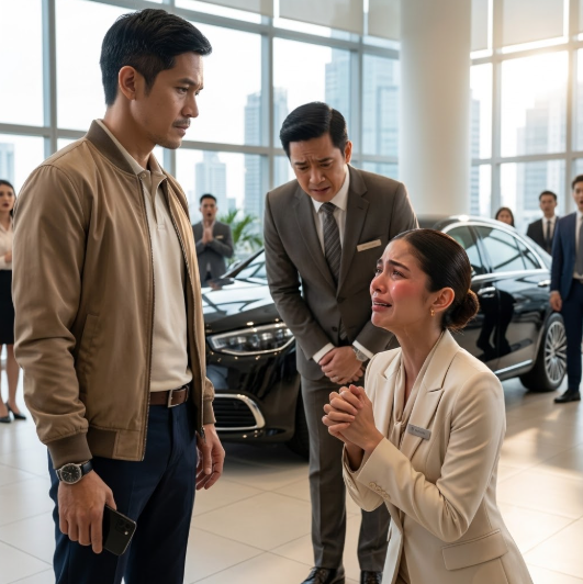 050tpl-Hinamak Nila ang “Mah pobre” na Customer—Pero Isang Tawag Lang Niya, Natigilan ang Buong Showroom